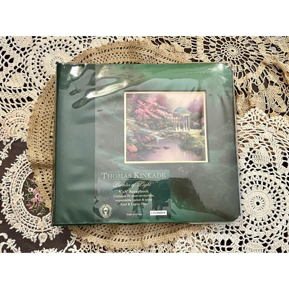 Vintage Thomas Kinkade Painter of Light 8x8 Photo Album Scrapbook NEVER USED